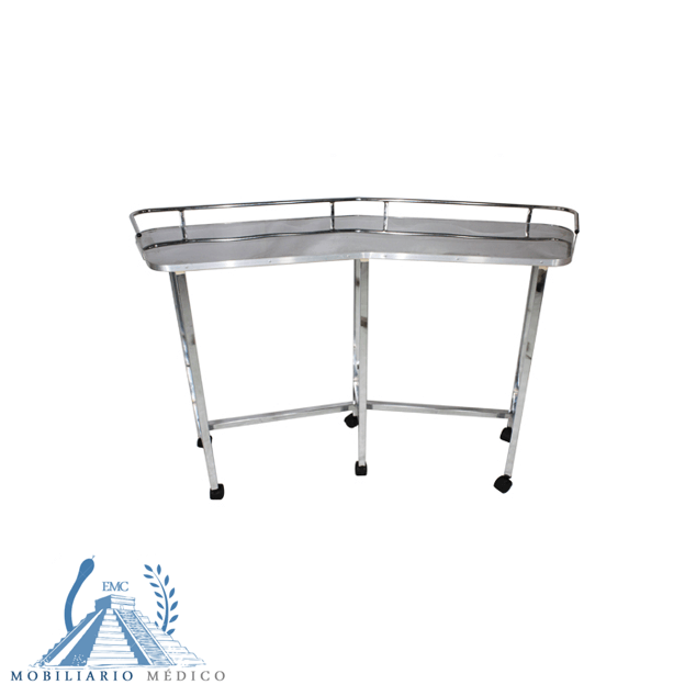 Mesa Riñón Cromada de 1 Hoja (Sercha)