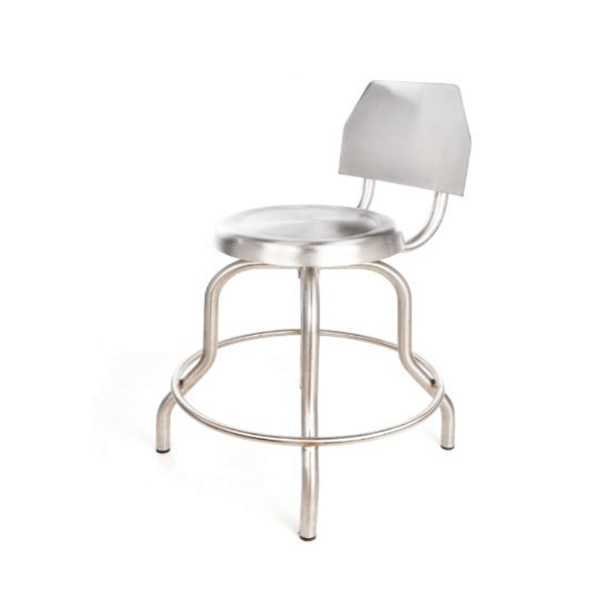 Banco de Consultorio con Respaldo de Acero Inoxidable CIIASA