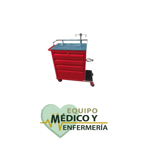 Carro Rojo 65 cm Mobiliario Médico EME