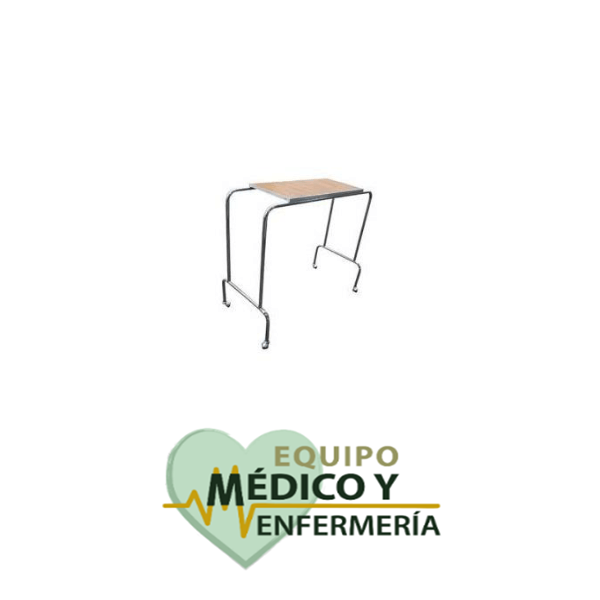 Mesa Puente Cromada con Cubierta de Formaica Mobiliario Médico EME