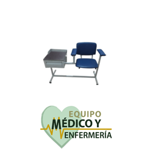 Silla para Toma de Muestras con Gabinete Mobiliario Médico EME